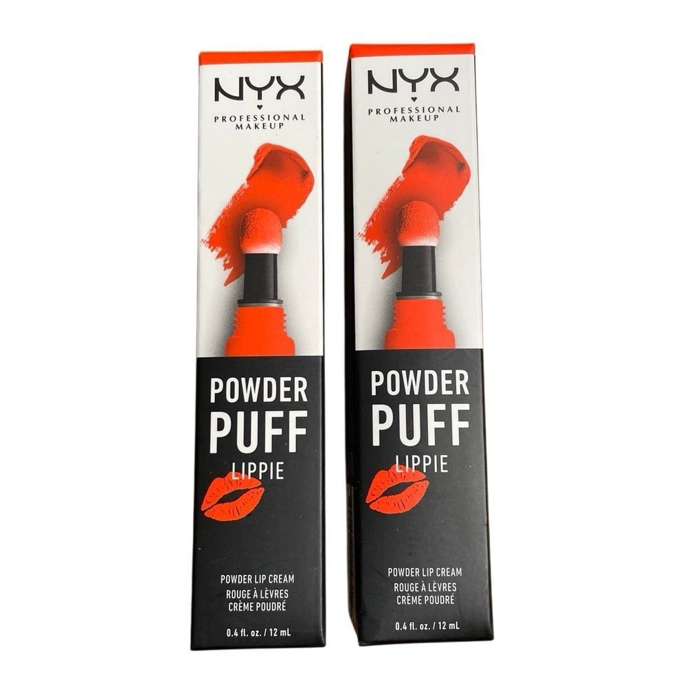 NYX Powder Puff Lippie - Crushing Hard Orange Matte Liquid Lipstick 2-pack New